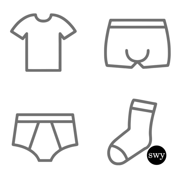 Samolepky oblečení SET